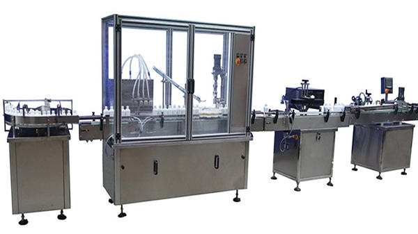 Awtomatikong Bottle Pagpuno Capping At Labeling Machine