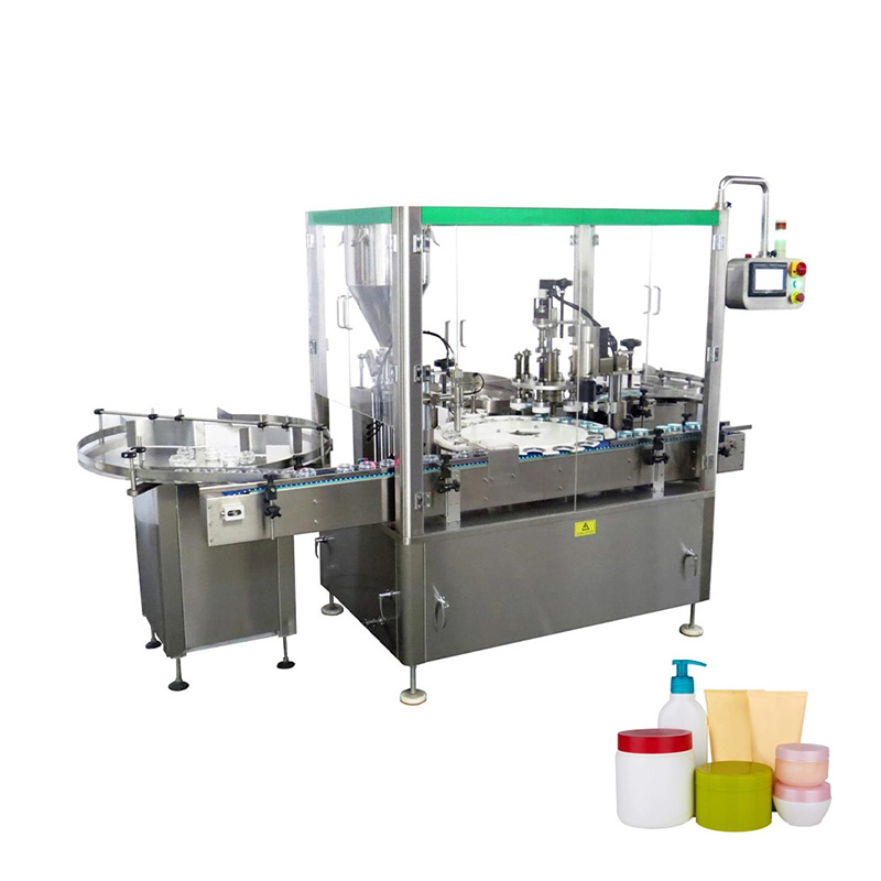 Pagpapuno ng Awtomatikong Cream at Capping Machine