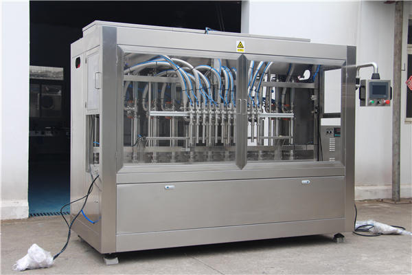 Ganap na awtomatikong pagpuno ng honey machine sa mga bote 